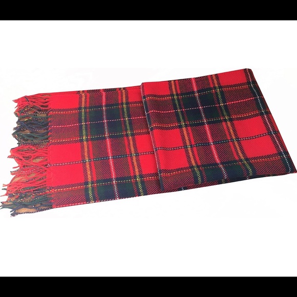 NEW Women’s Soft plaid Wool Scarf - Picture 3 of 9